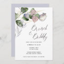 Search for eucalyptus bridal brunch invitations Champagne
