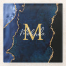 Search for gold and navy blue coasters Gemstone