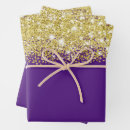 Search for royal purple wrapping paper Girly