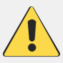 Search for warning triangle stickers Exclamation