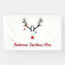 Search for funny christmas banners Red