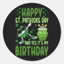 Search for happy birthday patrick stickers Shamrock