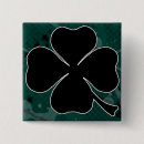 Search for four leaf clover square buttons Shamrock