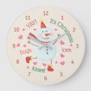 Search for holiday snowman clocks Festive