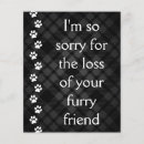 Search for for loss of cat sympathy cards Dog