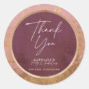 Search for 40th birthday thank you stickers Rose gold