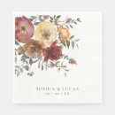 Search for fall wedding napkins Burgundy