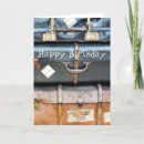 Recherche de bagage vœux cartes Vintage