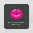 Search for glamour business cards Lips