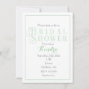 Search for mint green bridal shower invitations Elegant