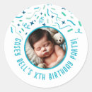 Recherche de enfant en bas autocollants Fête d'anniversaire