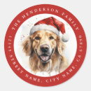 Search for dog address stickers Golden retriever
