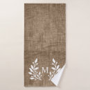 Search for burlap bath towels Rustic