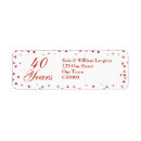 Search for ruby wedding anniversary return address labels Stylish