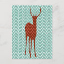 Search for animal pattern postcards Deer