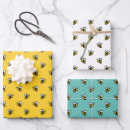 Search for honey bee wrapping paper yellow