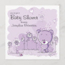 Search for purple teddy bear baby shower invitations Mother to be