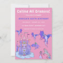 Search for dragon party invitations Fairy tale