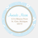 Search for monogram baby shower stickers Blue