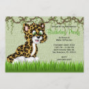Search for cheetah birthday invitations Girl