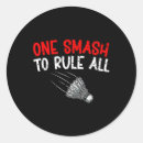 Search for badminton game stickers Funny