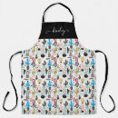 Search for modern geometric aprons Black