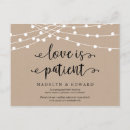 Recherche de patient cartes postales L'amour est patient