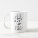 Search for change the world mugs Black and white