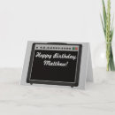 Search for guitar player birthday cards Black