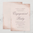Search for rose gold engagement party invitations Girly