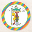 Search for sesame street characters coasters One birthday drink mat