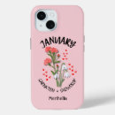 Search for january cases Birth month flower