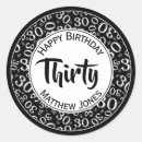 Search for number 30 stickers Thirty