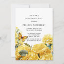 Search for yellow bachelorette party invitations Watercolor