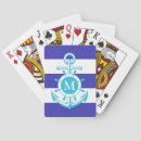Search for blue anchor playing cards Sea