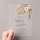 Recherche de pampas mariage invitations Script
