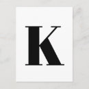 Search for monogram k postcards Alphabet