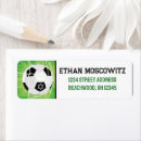 Search for soccer ball return address labels Green