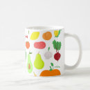 Search for fruits and vegetables mugs Colourful