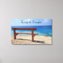Search for bench canvas prints Beach