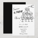 Recherche de 40 ans invitations Noir et blanc