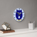 Recherche de chouette bleue horloges Hibou