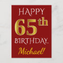 Search for 65th postcards 65 years old