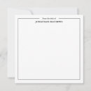 Search for corporate note cards Black and white