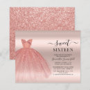 Search for minimalist sweet 16 invitations 16 years old