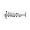 Search for treble clef return address labels Song