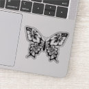 Search for black and white butterfly stickers Botanical