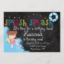 Recherche de éclaboussure splish invitations Partie
