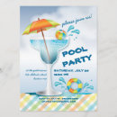 Search for cocktail umbrella invitations Pool