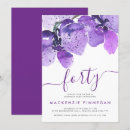 Search for orchids birthday invitations Typography